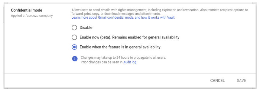 Chế độ bí mật của Gmail được khởi chạy chính thức vào ngày 25 tháng 6 năm 2019 (1)