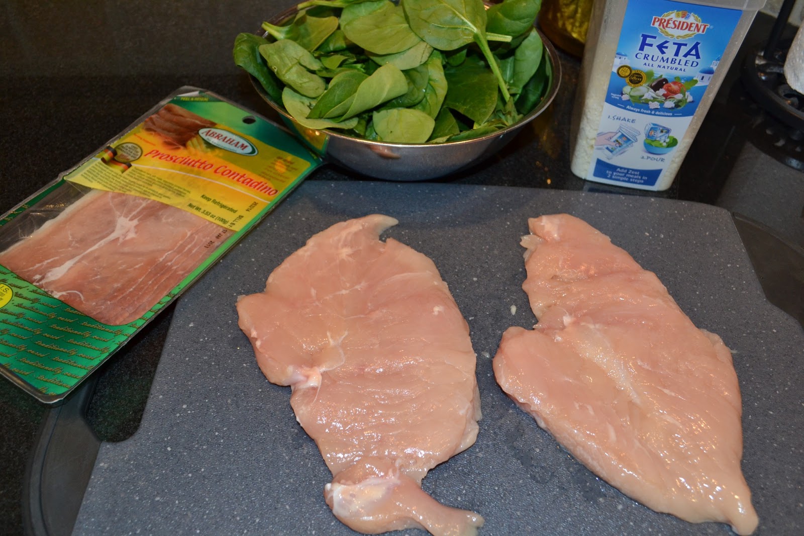 Southern Accents Chicken Stuffed with Spinach and Feta Wrapped with