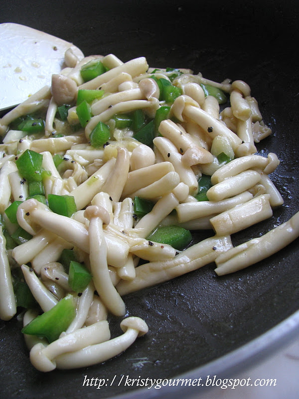 Stir Fried Butter Mushroom Salad ~ Side Dish