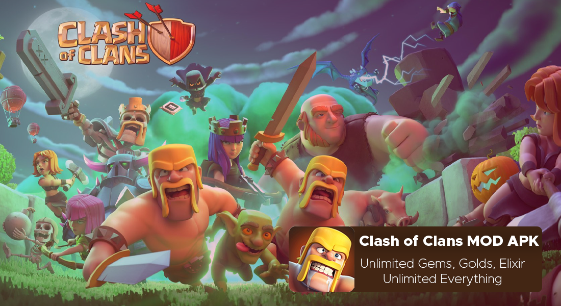 Clash Of Clans Mod Apk 13 576 9 Unlimited Everything
