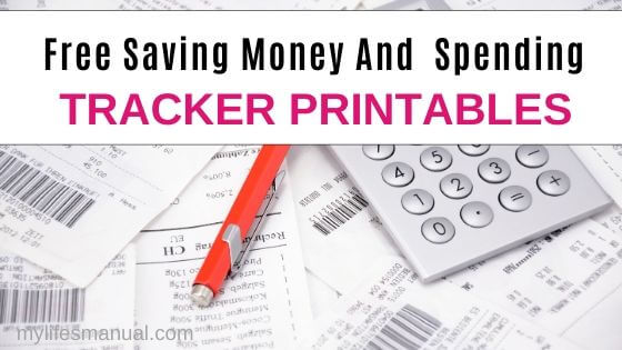 Free Saving Money and Spending Tracker Printables