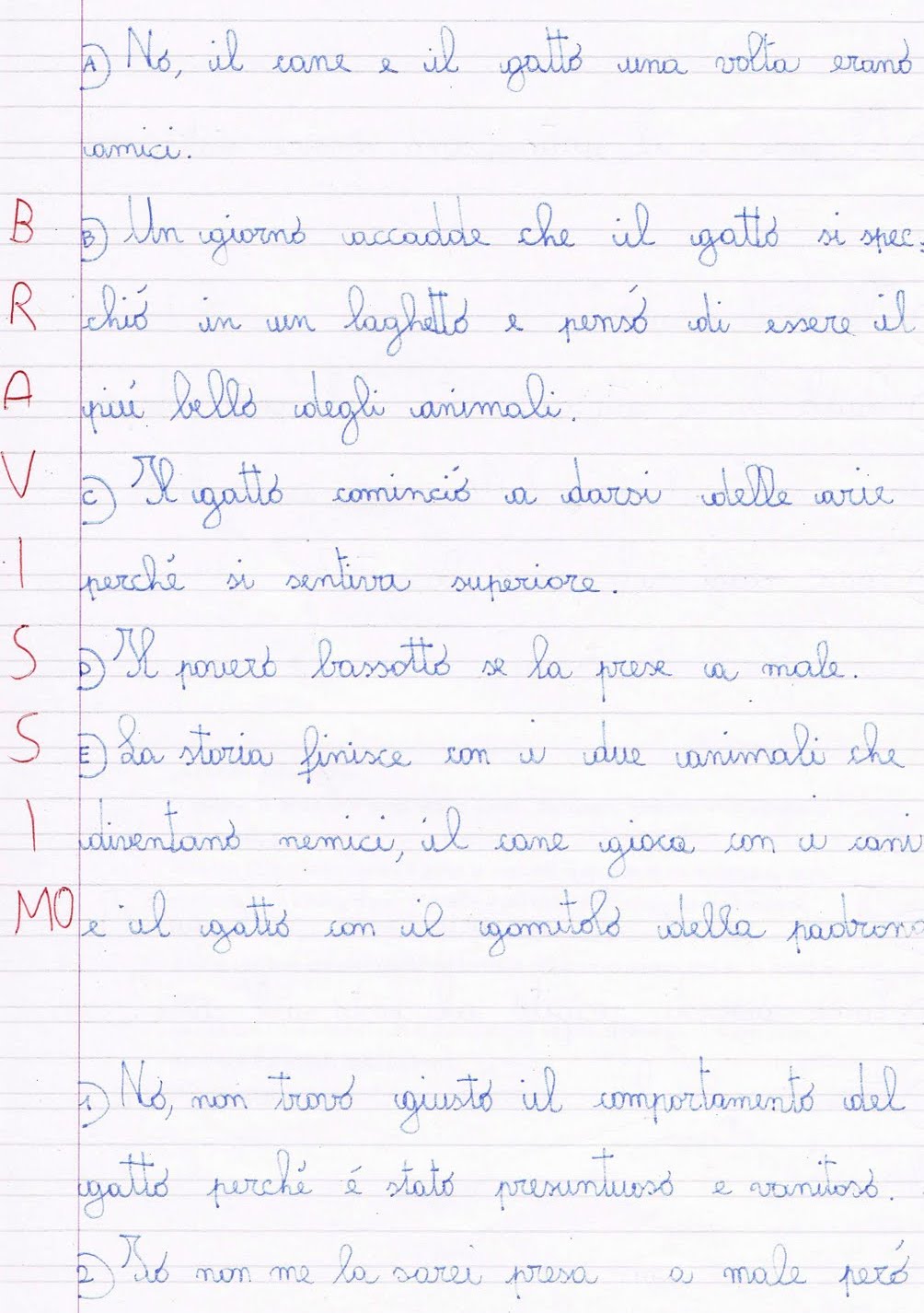 Primi Giorni Di Scuola In Classe Quarta Italiano