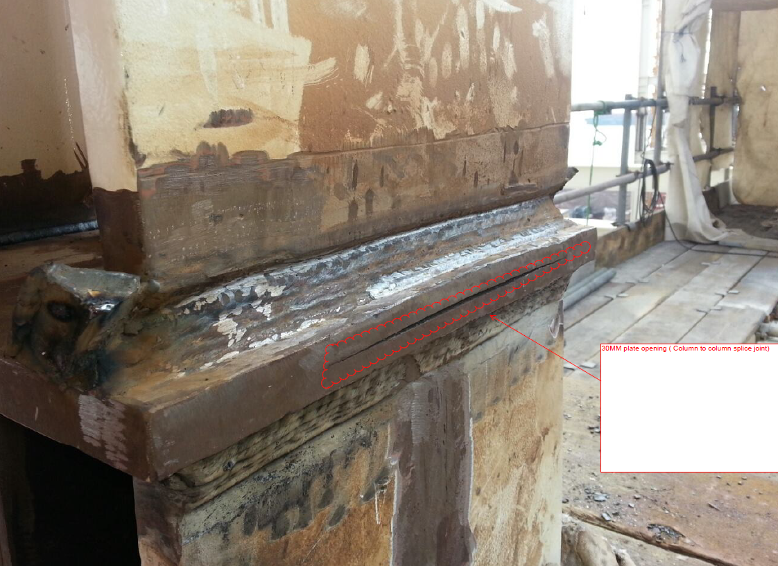 Materials & Welding A 36 structural splice plate lamination