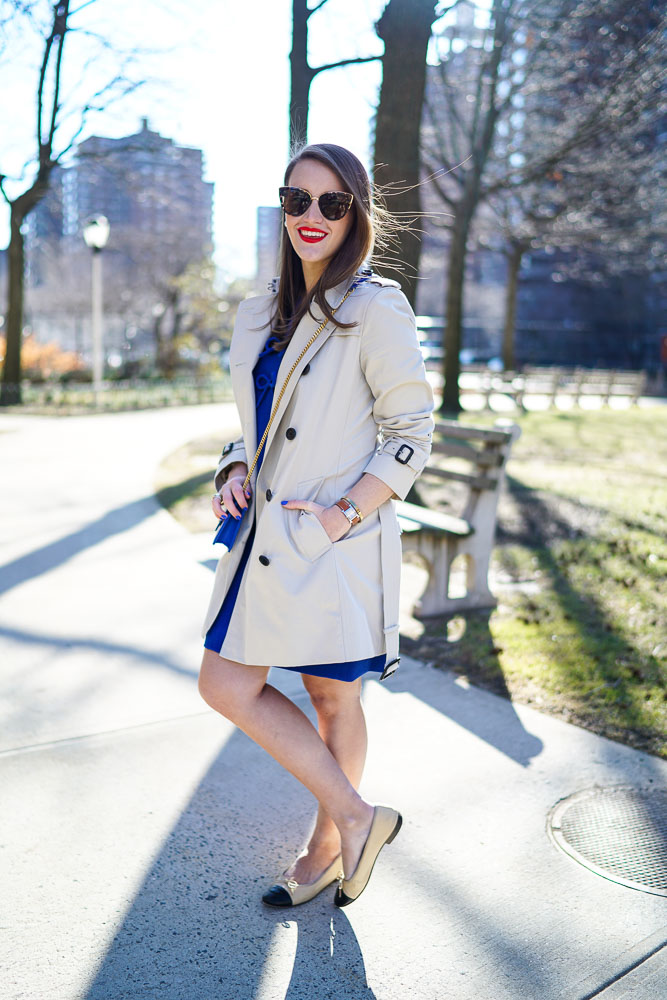 Krista Robertson, Covering the Bases,Travel Blog, NYC Blog, Preppy Blog, Style, Fashion Blog, Travel, Fashion, Style, Must Have Designer Items, Classic Fashion, Chanel Flats, Burberry Trench Coat, Spring Style, Spring Fashion, Preppy Looks, Royal Blue