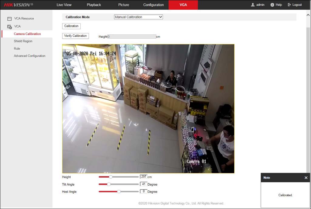 How to configure Hikvision Distance Exception function