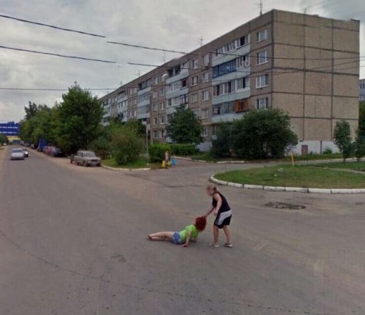 Fotos bizarras do Google Street View e Google Maps