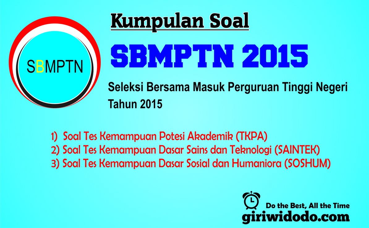 Download Soal Dan Pembahasan Sbmptn 2015 Naskah Asli Lengkap Giri Widodo