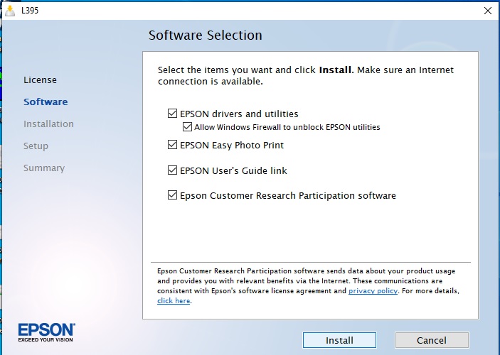 Epson L395 Driver Free Download Software
