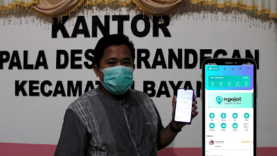 "NGOJOL" Aplikasi Ojek Online Gagasan BUMDes Krandegan