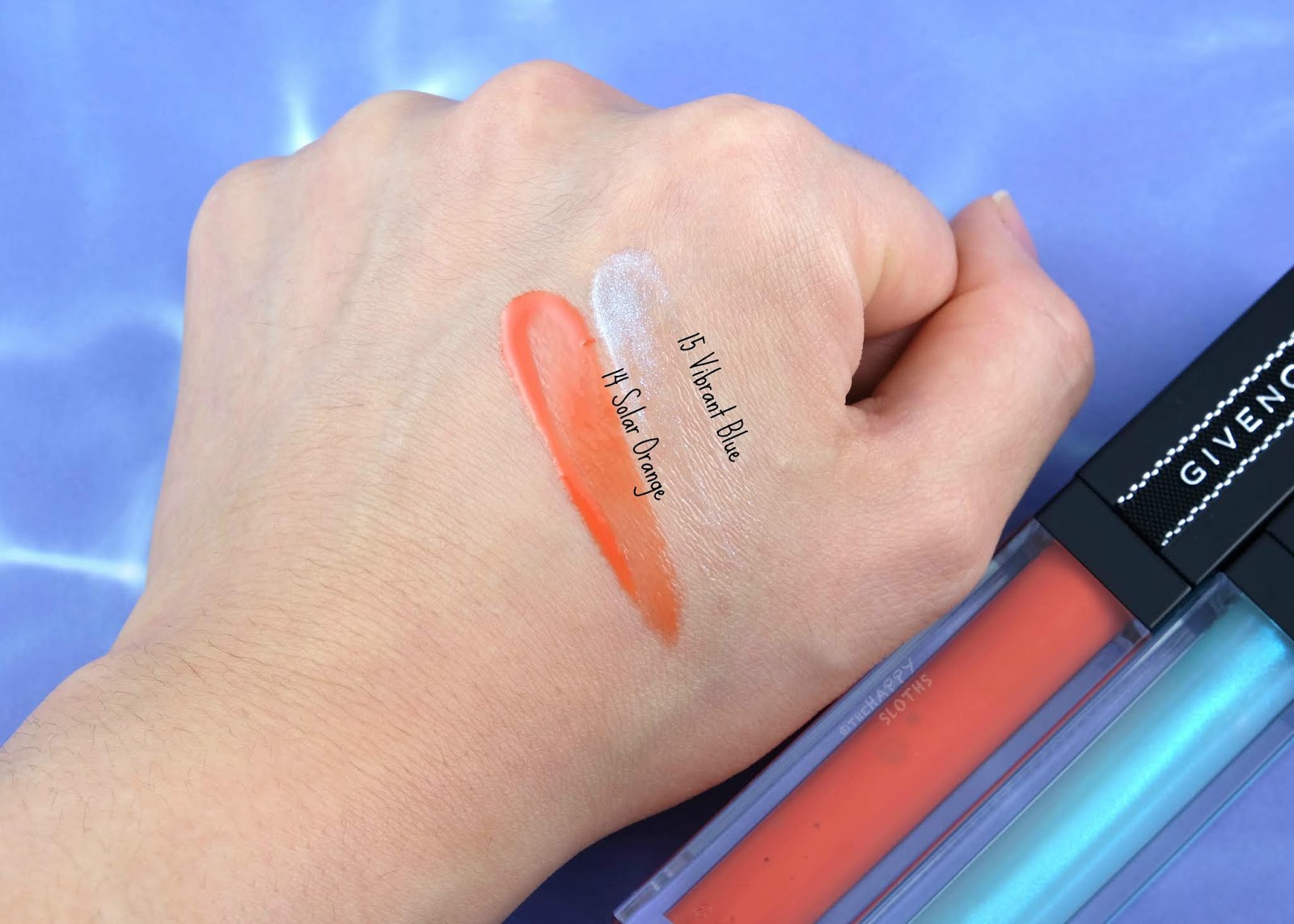 Givenchy | Summer 2019 Gloss Interdit Vinyl in "14 Solar Orange" & "15 Vibrant Blue": Review and Swatches
