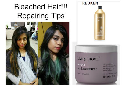 bleached hair remedies, repair bleached hair, restore damaged hair, haircare products