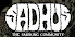 Sadhus, the smoking community logo