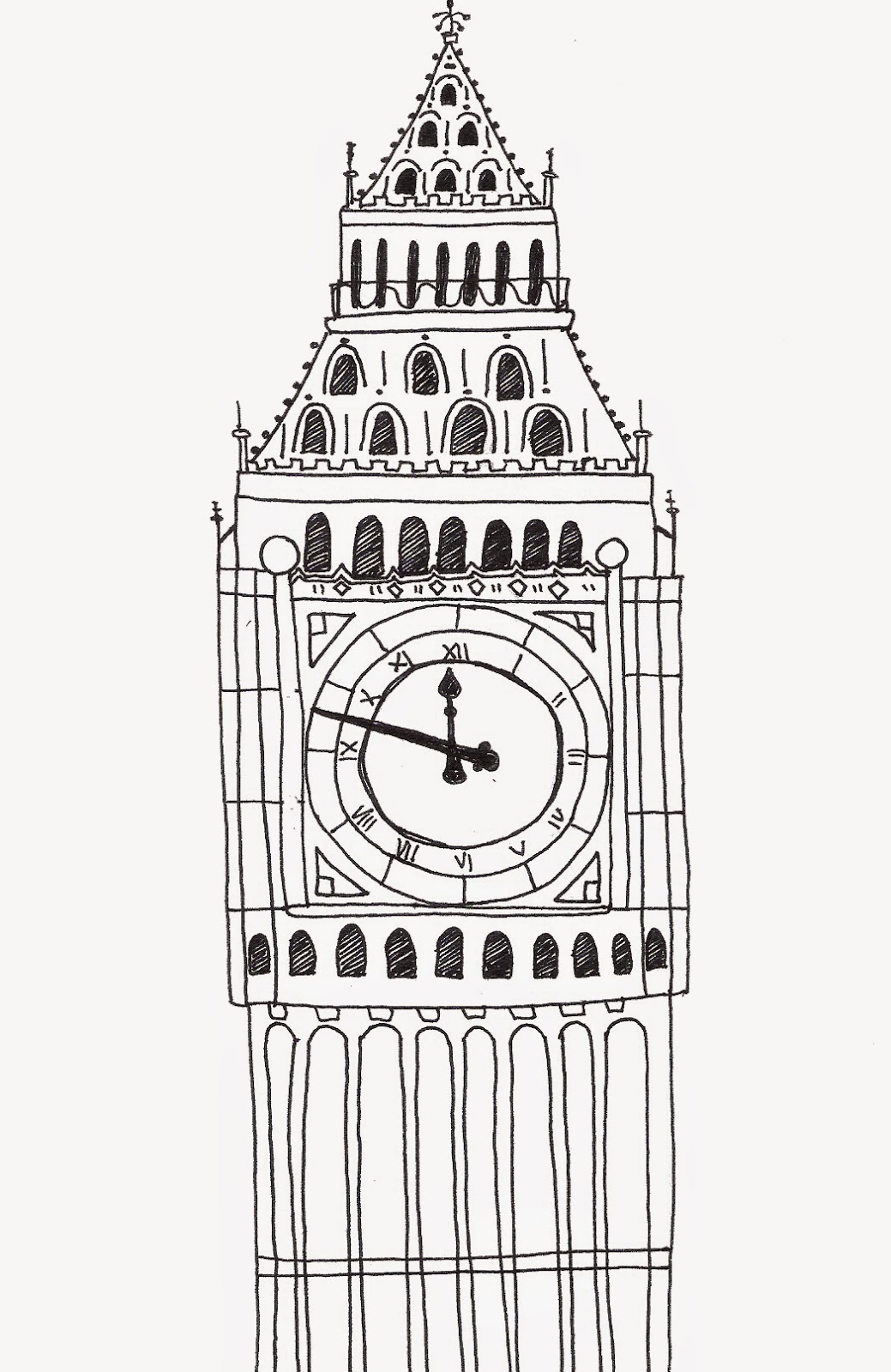 bigben drawing bigben drawing