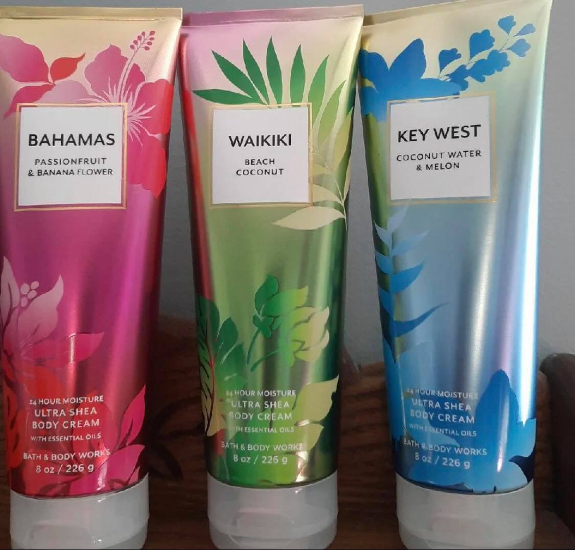 Life Inside the Page: Bath & Body Works  First Look At 2021 Signature  Tropical Destinations Body Care Collection - Waikiki Beach Coconut -  Bahamas Passion Fruit and Banana Flower - Oahu