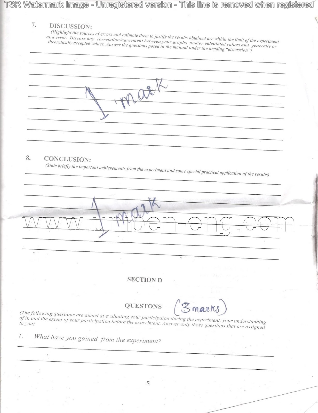 Step To Step Guide On How To Write Mechanical Laboratory Reports University of Benin (UNIBEN