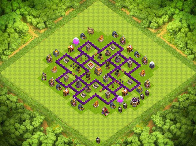 Base Town Hall 7 Clash of Clans Clan War