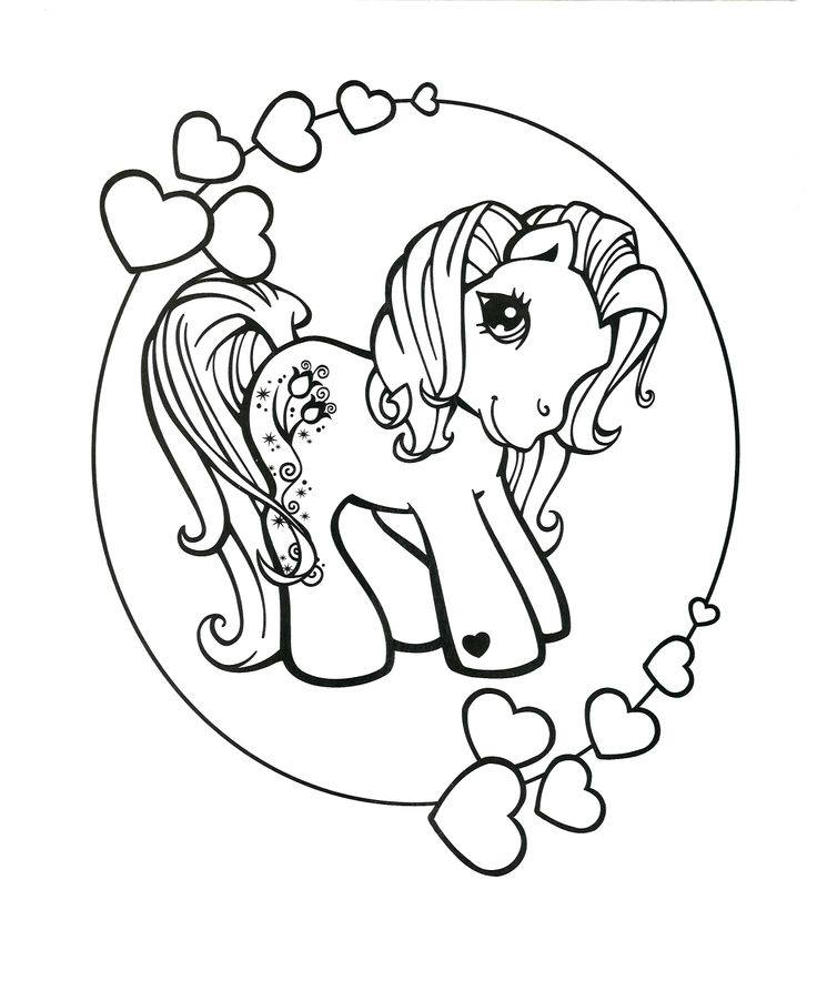 Gambar Pelangi Una Mewarnai Kuda Poni Buat Suka Memwarnai