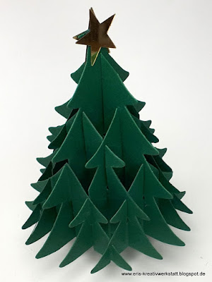 3D Weihnachtsbaum mit Stern Stampin' Up! www.eris-kreativwerkstatt.blogspot.de