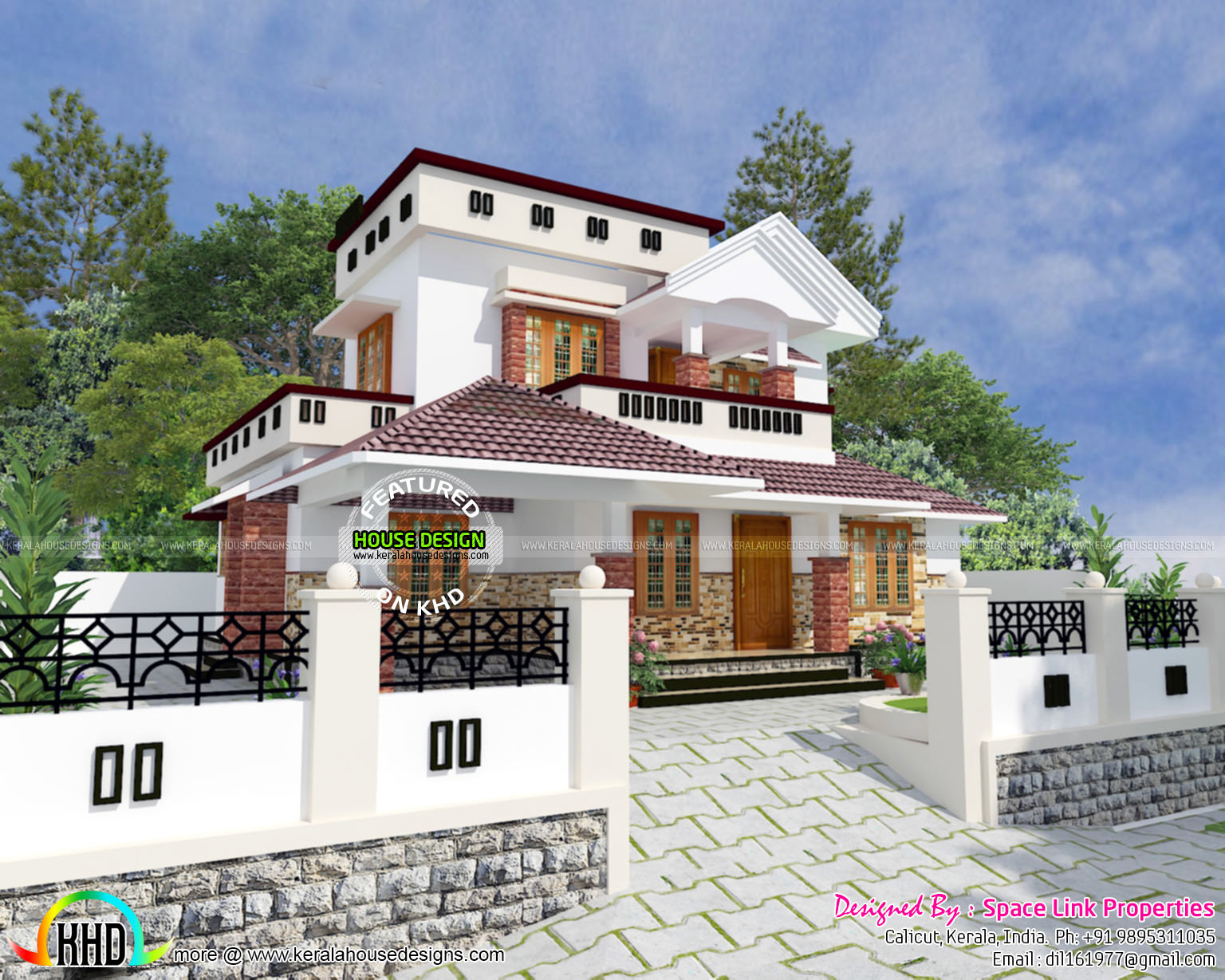 1600 Sq Ft Cute House Plan Kerala Home Design Bloglovin