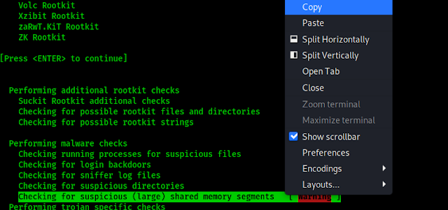warning on rkhunter warning on rkhunter