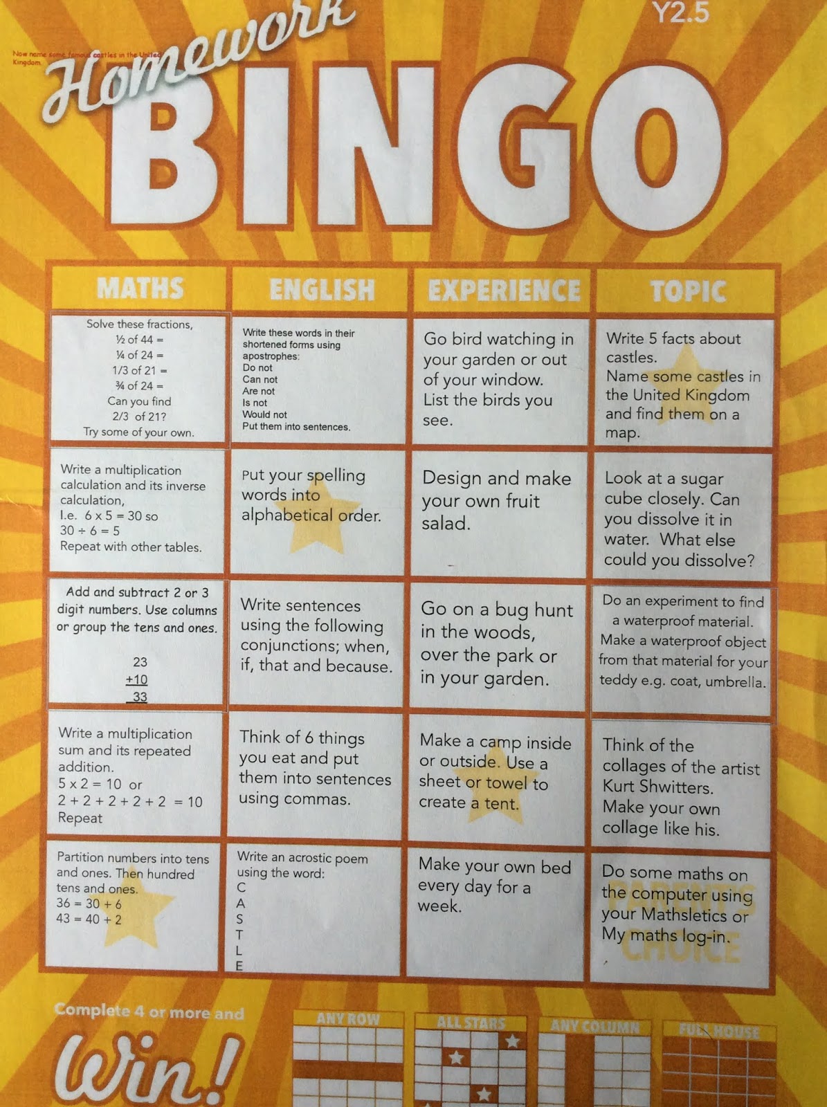 Bingo at home picture