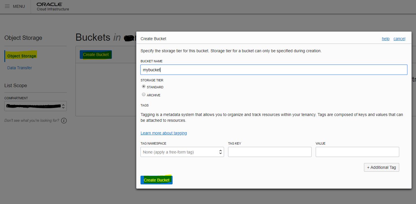 DevOps How To Create An Object Storage In OCI