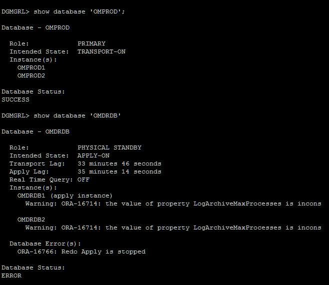 Oracle Fusion Applications: Warning: ORA-16714: the value of property ...
