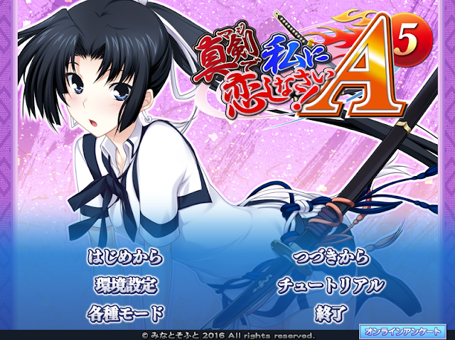 Maji De Watashi Ni Koi Shinasai Visual Novel ~ Matsukaze Novels ~: Maji de Watashi ni Koi Shinasai! A-5 (Majikoi A-5) Visual novel Japanese