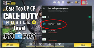 Cara Top Up CP Call of Duty Mobile Garena Lewat GoPay