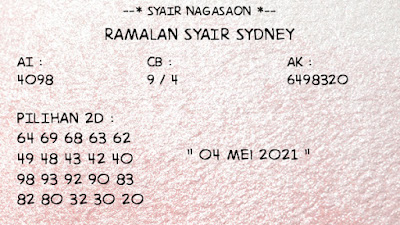 syair sydney selasa