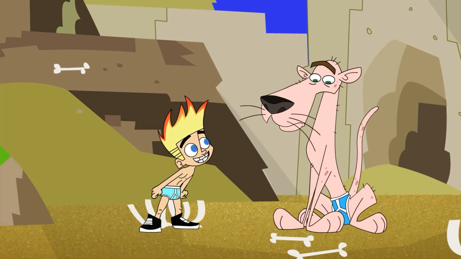 Dookie Johnny Test Cartoon Porn - Shirtless Cartoon Boys & Men: Johnny Test in Briefs #6