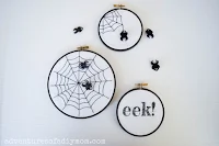 spider web embroidery