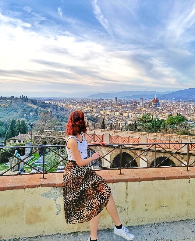 Taking photos in Florence, Italy