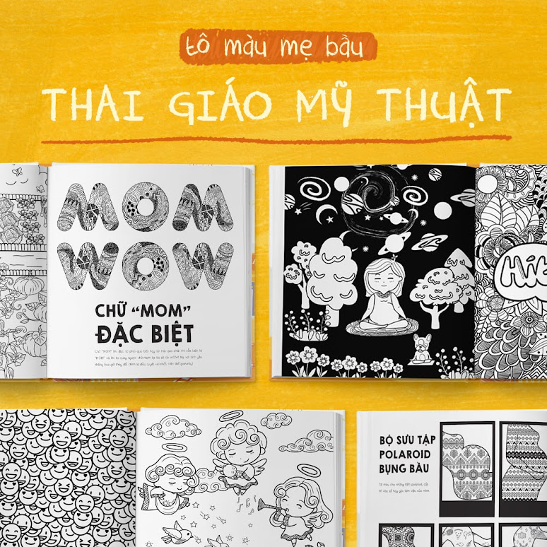 [A116] Chín Tháng Mười Ngày tô màu cho Mẹ Bầu - Mẹ Bầu Zui