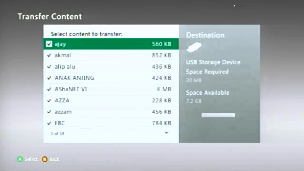 Content transfer. Майнкрафт на Икс бокс 360 меню.