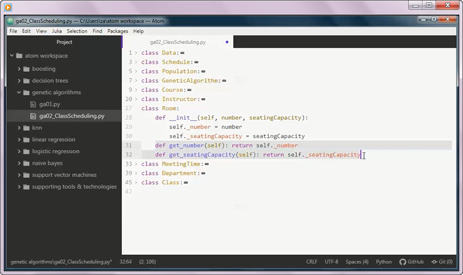 Prototype Project: Class Scheduling w/ Genetic Algorithms and Python