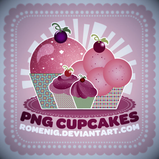 Efeito Lovely Free PNG Cupcakes