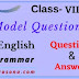 Model Question - 10 | English | Class 8  | Question & Answer | Grammar 