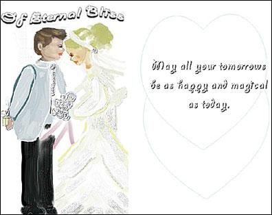 Labels Wedding card greetings