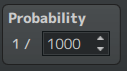 Shows a Probability of 1 / 1000
