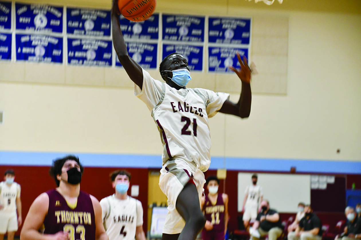 The Windham Eagle Sports Windham boys’ basketball works hard against
