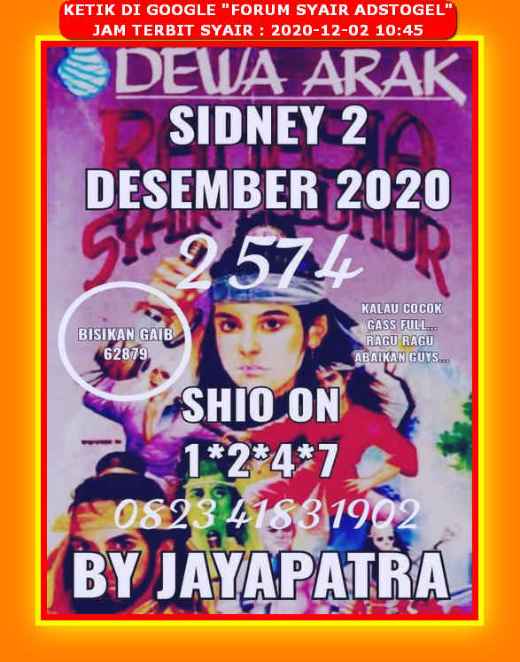 1 New Message Kode Syair Sydney 2 Desember 2020 Forum Syair Togel Hongkong Singapura Sydney