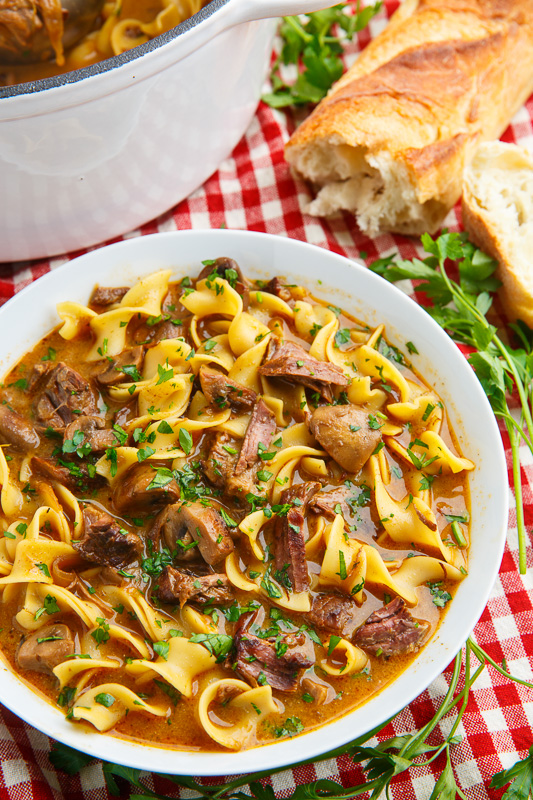 Slow Braised Beef Stroganoff Soup Recipe on Closet Cooking