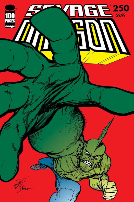 Walt Simonson, Frank Cho, Erik Larsen & Ryan Ottley Covers for Savage Dragon #250