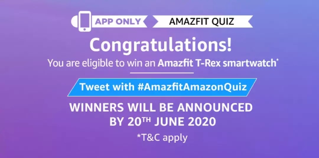 amazfit amazon quiz