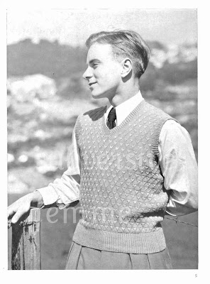 The Vintage Pattern Files: 1940's Knitting - Adventurer Tank Top