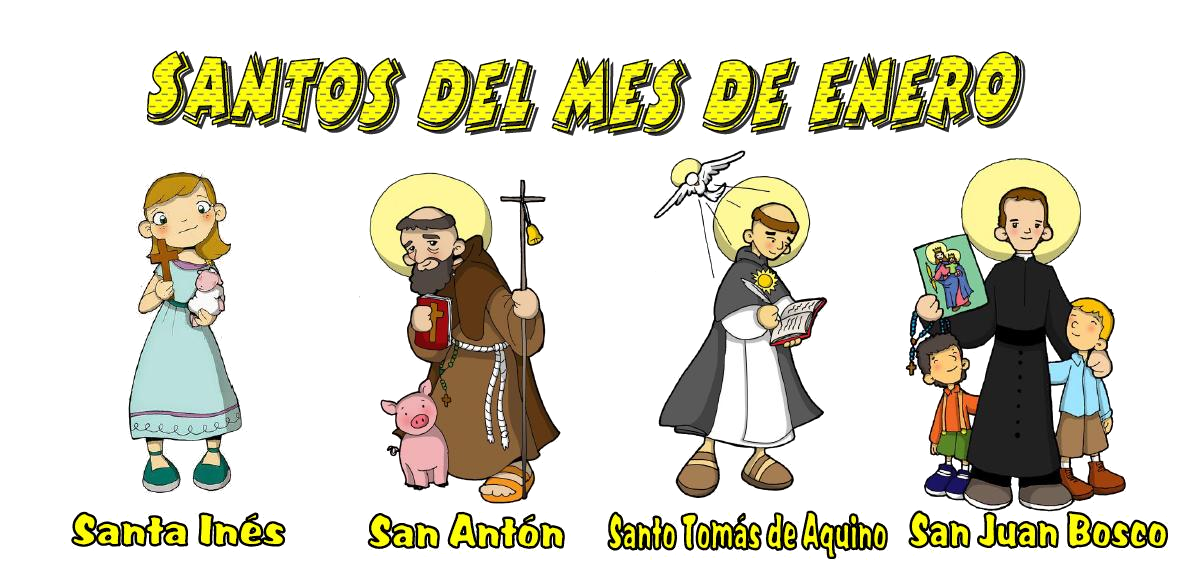 Religión Severo Ochoa Santos del mes de ENERO