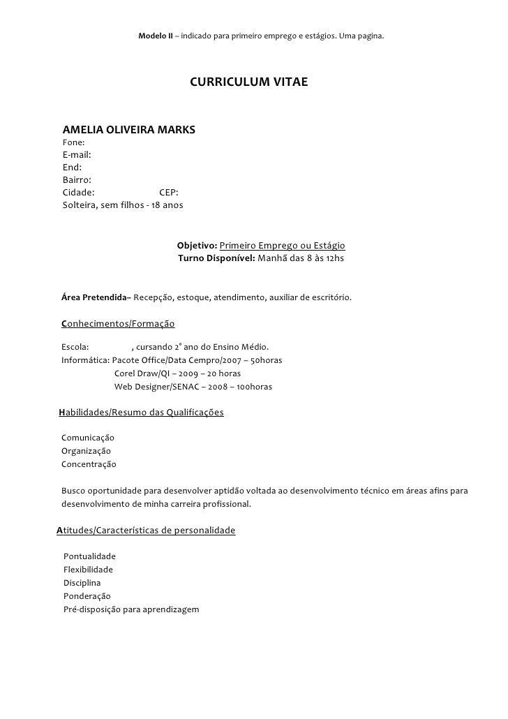 Curriculum Vitae 1 Emprego Birthday Letter Curriculum Vitae 1 Emprego Birthday Letter