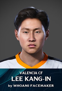 PES 2020 Faces Lee Kang-In by WhoamI