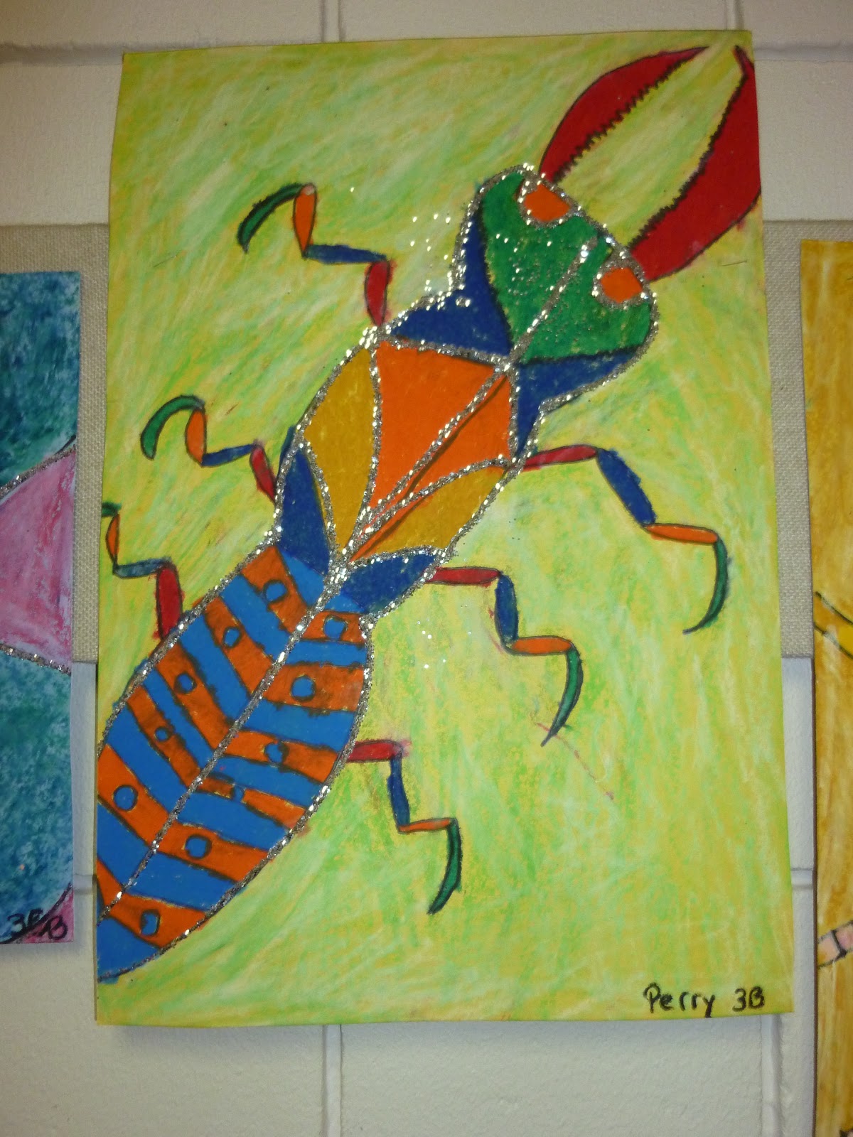 Mrs. Werner's Art Room: 3rd Grade Oil Pastel Insects